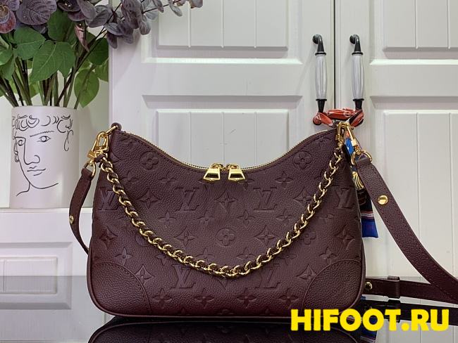 LV Boulogne PM Monogram Empreinte Leather 26x16x9.5cm - 1