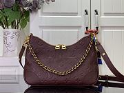 LV Boulogne PM Monogram Empreinte Leather 26x16x9.5cm - 1