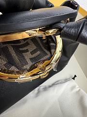 Fendi Spy Small Leder Schwarz 18x12x32cm - 5