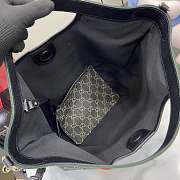 Gucci Giglio large tote bag in black and white GG denim 35x39.5x14cm - 6