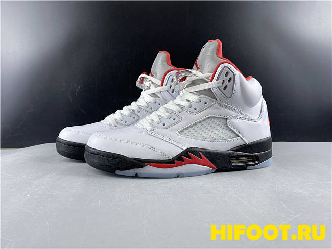 Air Jordan 5 Retro Fire Red Silver Tongue (2020)  DA1911-102 - 1