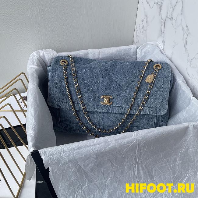 Chanel denim 25K AS5734 35*24*10CM - 1
