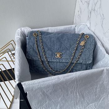 Chanel denim 25K AS5734 35*24*10CM