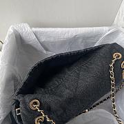 Chanel black denim 25K AS5734 35*24*10CM - 5