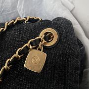 Chanel black denim 25K AS5734 35*24*10CM - 3