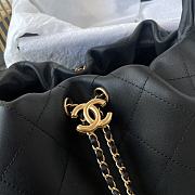 Chanel 26C Hobo Bag black  Leather-35×12×45cm  - 4