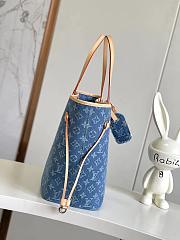 LV Neverfull MM Monogram Denim 32CM - 6