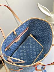 LV Neverfull MM Monogram Denim 32CM - 3