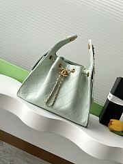 Chanel 25 Small Handbag Grained Calfskin & Gold-Tone Metal light green 30cm - 1