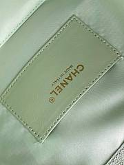 Chanel 25 Small Handbag Grained Calfskin & Gold-Tone Metal light green 30cm - 2