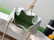 Chanel 25 Medium Handbag Grained Calfskin & Gold-Tone Metal light green hobo 40x30x15cm - 6