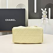 Chanel 25 Small Handbag Grained Calfskin & Gold-Tone Metal yellow hobo 30x26x14cm - 4