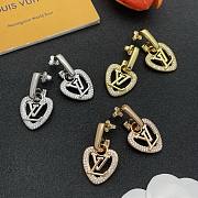 LV earrings one pair (Silver gold or rose gold ) 2026011905 - 1