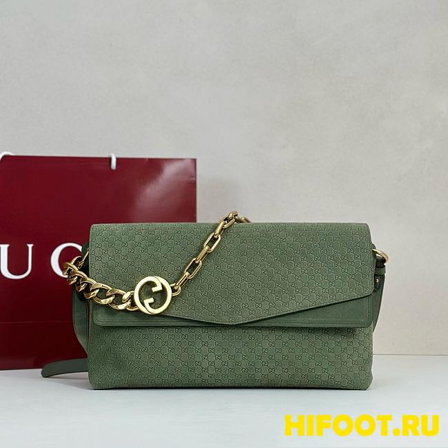 Gucci Variation sage green GG suede 36*19.5*9.5CM - 1