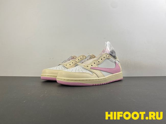 Air Jordan 1  Low OG Travis Scott  Pink Pack IQ7604-100 - 1