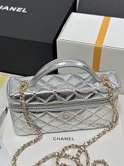 Chanel 26 LP silver bag 19.5x17x5cm - 4