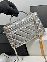 Chanel 26 LP silver bag 19.5x17x5cm - 2