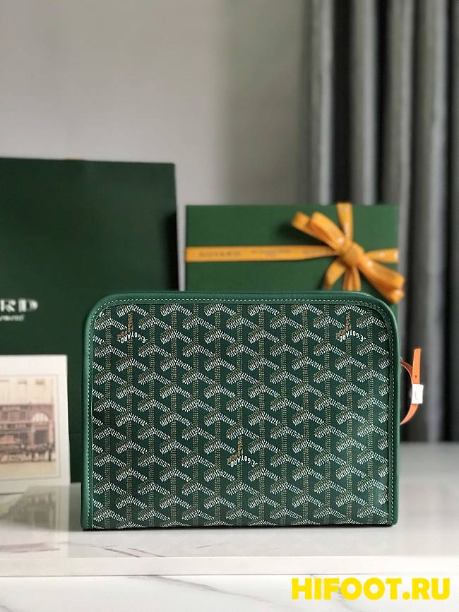 Goyard Jouvence Toiletry Bag MM  Green 25x18×7cm - 1