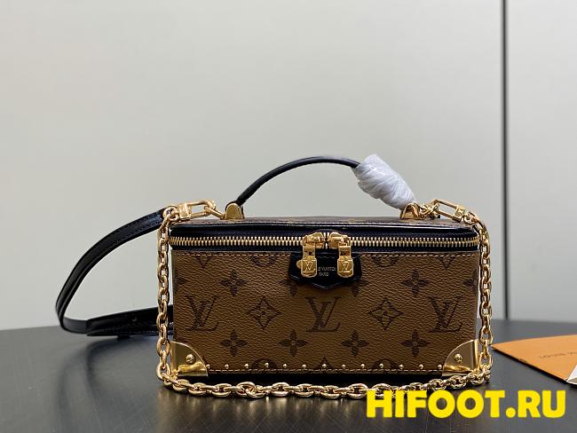 LV  Vanity Pouch Trunk Monogram Reverse 20*10*5.5CM   - 1