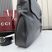 Gucci Jackie Flap large crossbody bag in black 43CM - 3