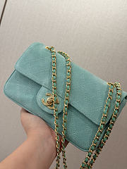 Chanel Suede Calfskin Flap Bag 20CM  2026090901 - 5