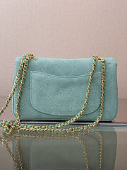 Chanel Suede Calfskin Flap Bag 20CM  2026090901 - 2