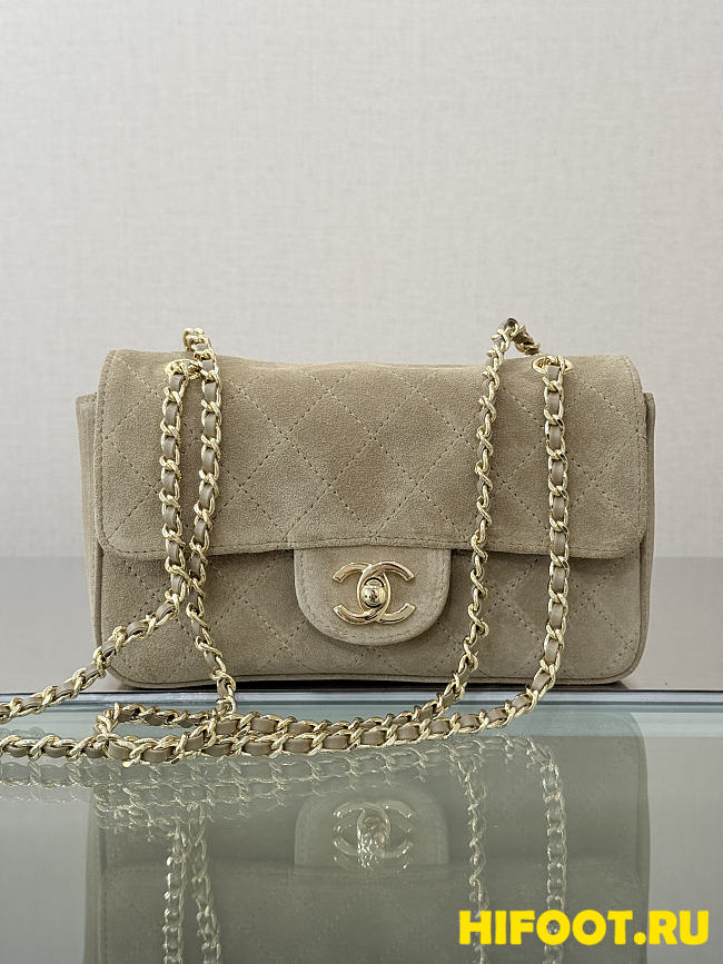 Chanel Suede Calfskin Flap Bag 20CM 2026090902 - 1