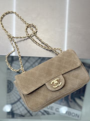 Chanel Suede Calfskin Flap Bag 20CM 2026090902 - 6