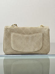 Chanel Suede Calfskin Flap Bag 20CM 2026090902 - 3
