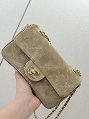 Chanel Suede Calfskin Flap Bag 20CM 2026090902 - 2