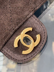 Chanel Suede Calfskin Flap Bag 20CM 2026090903 - 5