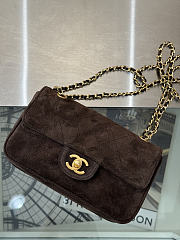 Chanel Suede Calfskin Flap Bag 20CM 2026090903 - 4