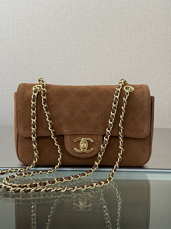 Chanel Suede Calfskin Flap Bag 20CM 2026090904