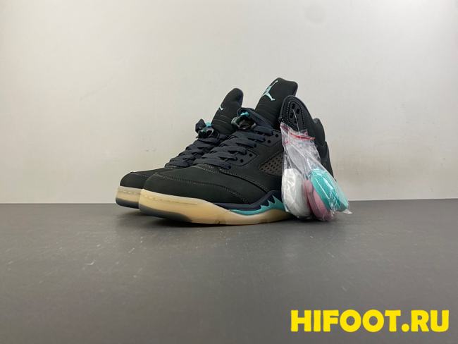 Air Jordan 5 Retro SoleFly Black Aurora Green  IU0734-001 - 1
