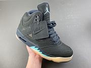 Air Jordan 5 Retro SoleFly Black Aurora Green  IU0734-001 - 2