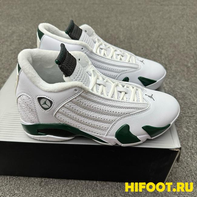 Air Jordan 14 Retro White Forest Green  311832-131 - 1