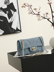 Chanel Denim mini CF bag 20CM  2026100601 - 3