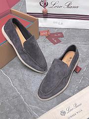Loro Piana Summer Walk Loafer Suede dark grey 2026101001 - 1