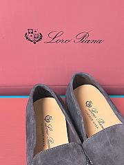 Loro Piana Summer Walk Loafer Suede dark grey 2026101001 - 4