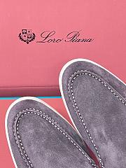 Loro Piana Summer Walk Loafer Suede dark grey 2026101001 - 5