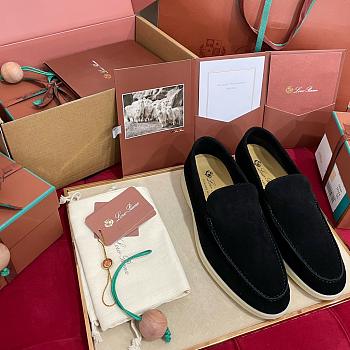 Loro Piana Summer Walk Loafer Suede black 2026101002