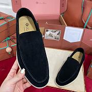 Loro Piana Summer Walk Loafer Suede black 2026101002 - 2