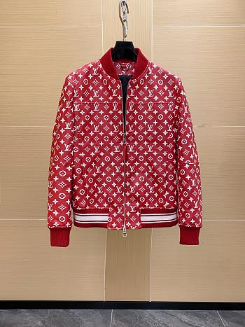 LV X Supreme real leather jacket 2026101301