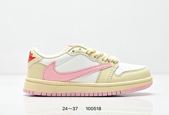 Jordan 1 Retro Low OG SP Travis Scott Shy Pink kid 