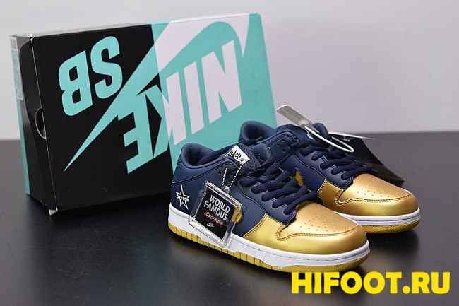 Supreme x Nike SB Dunk Low Silver Black CK3480-700 - 1