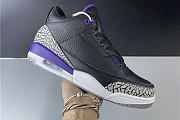 Jordan 3 Retro Black Court Purple - 4