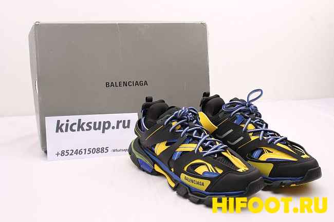 Ba1enc1aga Track Low Top Unisex Black  Yellow  Blue Lifestyle Trainer - ECBA8168583 - 1