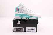 Air Jordan 13 Retro White Soar Green Pink (GS)  439358-100 - 6