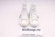 D10r B23 High-Top Sneaker White D10r Oblique Canvas Technical Fabric Sneakers - 5