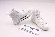 D10r B23 High-Top Sneaker White D10r Oblique Canvas Technical Fabric Sneakers - 2